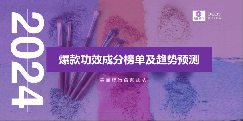 2024年爆款功效成分榜单及趋势预测报告-美丽修行