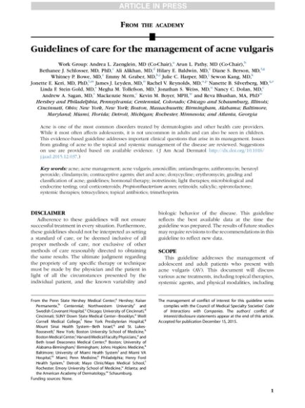 【用药助手】2016 AAD指南